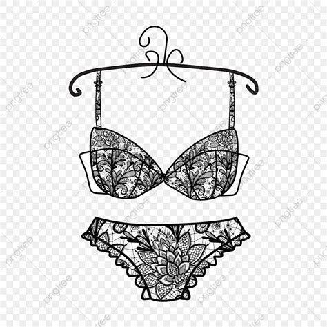 lingerie bra underwear vector hd png images lace bra and underwear for