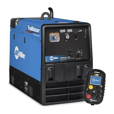 miller trailblazer  angled   side welder generator maximize productivity