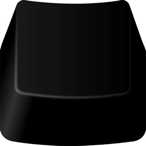 black blank computer keyboard key vector drawing public domain vectors
