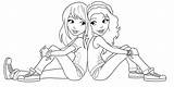 Coloring Pages Friends Friend Print Getcolorings Color sketch template