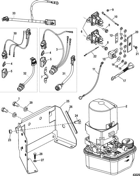 mercruiser trim pump wiring diagram