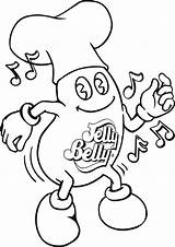 Jelly Coloring Pages Belly Bean Beans Cartoon Dance Kids Colouring Color Dancing Mr Cliparts Clipart Candy Printable Adults Prayer Fun sketch template