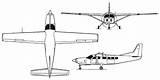 Cessna Drawing Template Coloring sketch template