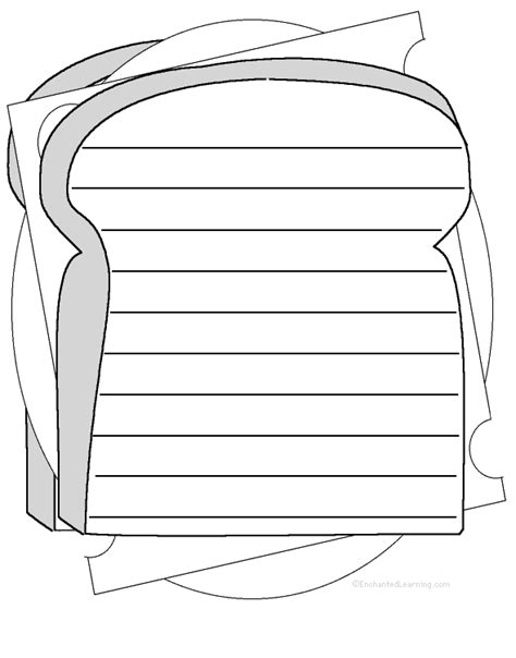 sandwich shape poem printable worksheet enchantedlearningcom