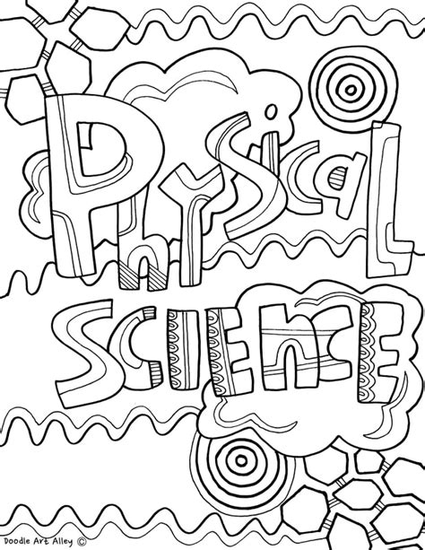 physical science coloring page