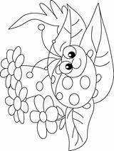 Coloring Ladybug Pages Printable Kids Print Bug Happy Lady Colouring Face Color Flower Animals Ladybugs Sheets Printables Drawing Book Sheet sketch template