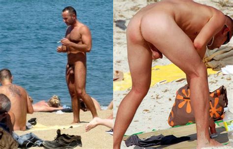 naturist men caught on the beach spycamfromguys hidden cams spying on men