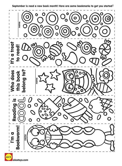 image result   printable bookmarks  color coloring bookmarks