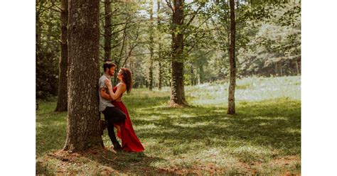romantic forest engagement shoot popsugar love and sex photo 2