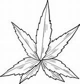 Coloring Marijuana sketch template