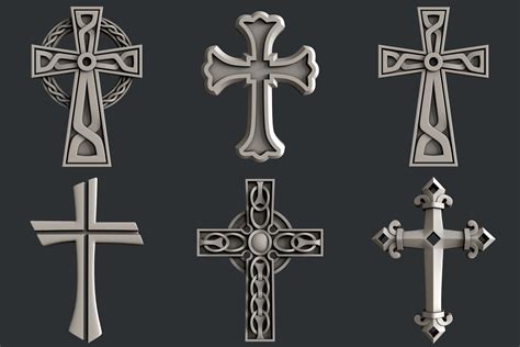 stl models  cnc set  cross etsy dibujo cruzado cruz de