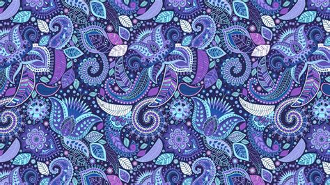 paisley purple blue abstract artistic  ultra hd wallpaper