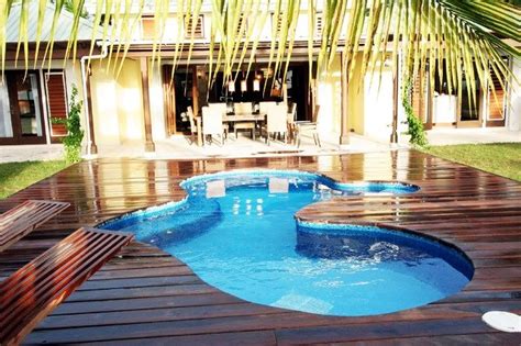 pools elegant tropical  ground pool decks  unusual