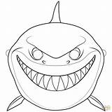 Shark Squalo Kolorowanki Maschera Tiburon Haie Rekin Unterwasserwelt Ausmalbild Kolorowanka Maska Druku Justcoloringbook sketch template