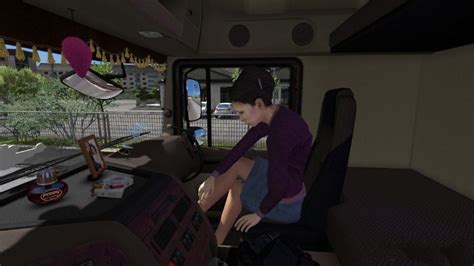 Animated Female Passenger In Truck With You 1 32 Ets2