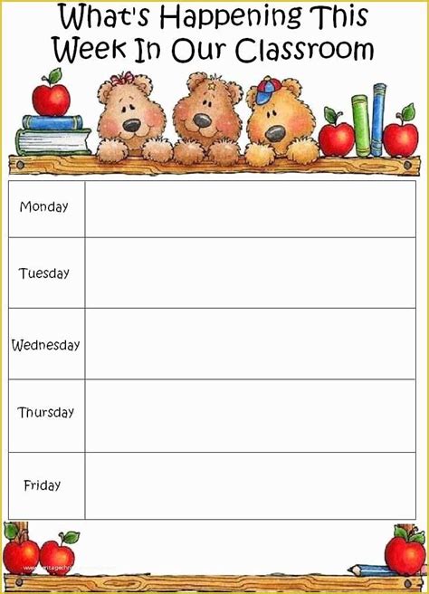 daycare templates  blank lesson plan sheets