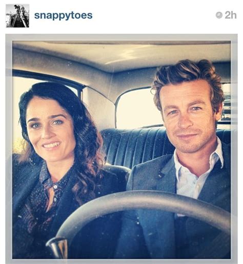 Simon Baker And Robin Tunney From The Mentalist 9 13 13 Simon Post The