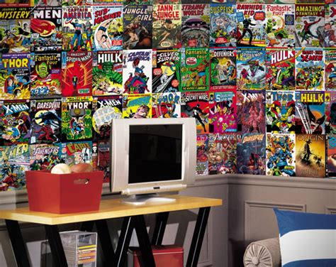 Marvel Comic Books Wallpaper Mural