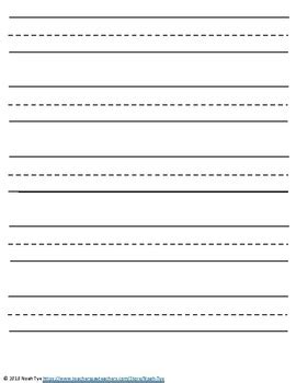 kindergarten lined paper kindergarten lined paper preschool writing