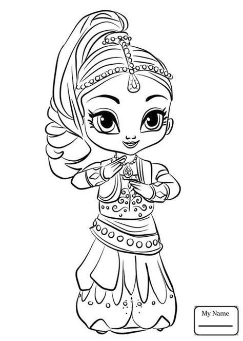 shimmer  shine coloring pages  kids yyn