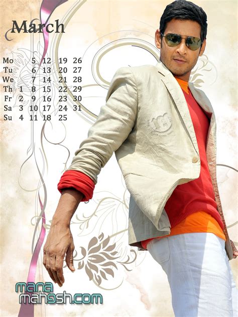 prince mahesh babu s 2012 calender wallpapers mom shares