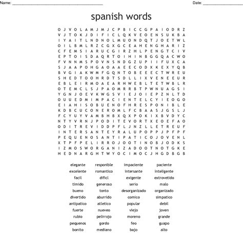 printable spanish word search puzzles word search printable