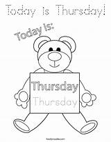 Today Coloring Thursday Monday Tuesday Wednesday Book Built California Usa Tracing Twistynoodle Noodle Print Cursive Change Template sketch template