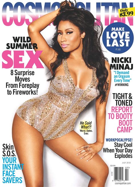 Icymi Nicki Minaj S Sexy Cover Of Cosmo S July 2015 Issue