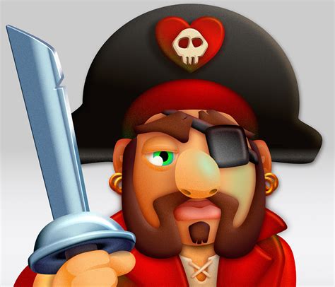 vector illustration cute pirate theme  behance