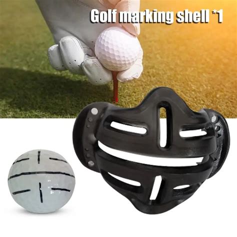 golf ball alignment  marker golf making shell trainingtemplate linear putt positioning ball