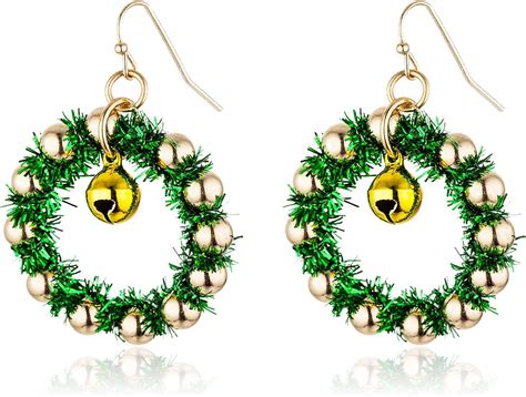 christmas earrings  women handmade piercing dangle earrings