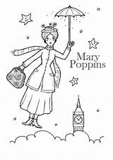 Poppins Mary Coloring Pages Kids Disney Color Drawing Coloriage Colouring Printable Sheets Printables Book Crafts Le Bestcoloringpagesforkids Print Choose Board sketch template