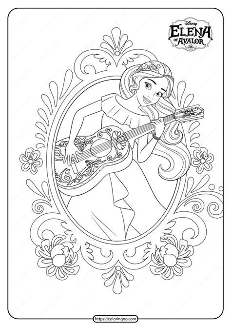 princess elena  avalor  coloring book princess coloring pages