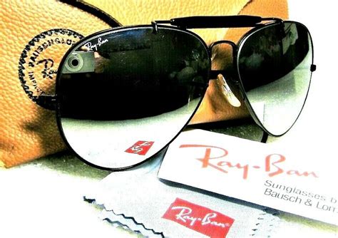 ray ban usa vintage bandl aviator dgm g31 outdoorsman blackchrome mint