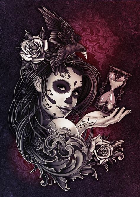 Girly Skull Tattoo