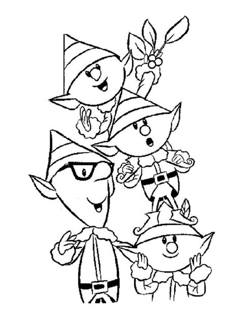 printable elf coloring pages  kids rudolph coloring pages
