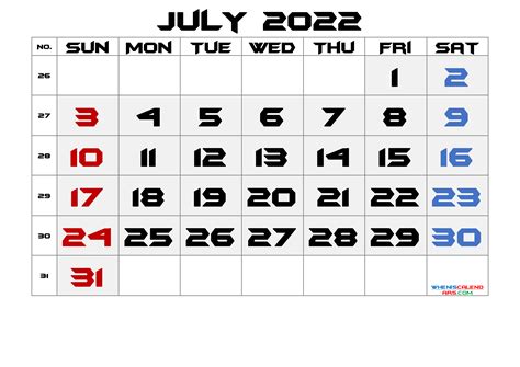 printable july  calendar premium