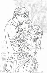 Coloring Adult Pages Deviantart Scented Flowers Sweet Couples Fantasy Visit Book Choose Board sketch template