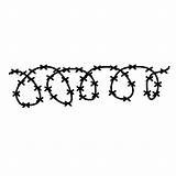 Wire Barbed Drawing Cliparts Clipart sketch template