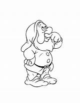 Seven Coloring Dwarfs Pages Getcolorings Printable sketch template