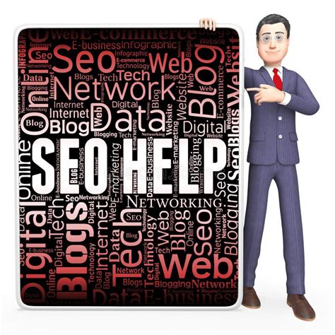 seo   search engine  assistance stock illustration
