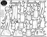 Paper Doll Monday Marisole Dolls Printable Print Coloring Seaside Seagulls Pages Color Paperthinpersonas Friends Pdf Personas Thin Colouring Click Mia sketch template