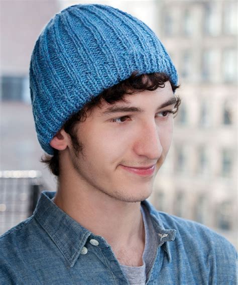 mens knit hat pattern  knitting blog