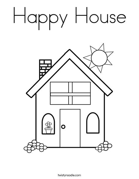 house template house colouring pages family coloring pages