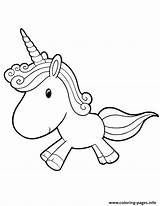 Unicorn Baby Coloring Cute Pages Printable Color Info sketch template
