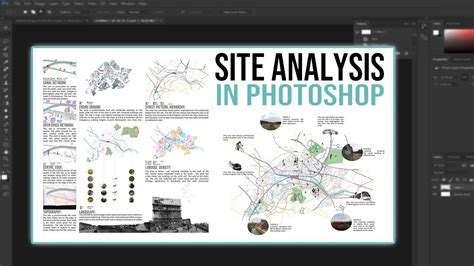 architecture site analysis presentation guide photoshop tutorial youtube
