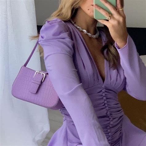 ˋˏ 𝘧𝘭𝘰𝘸𝘦𝘳𝘴𝘵𝘳𝘰𝘭𝘰𝘨𝘺 ˊˎ Purple Outfits Fashion Purple Fashion