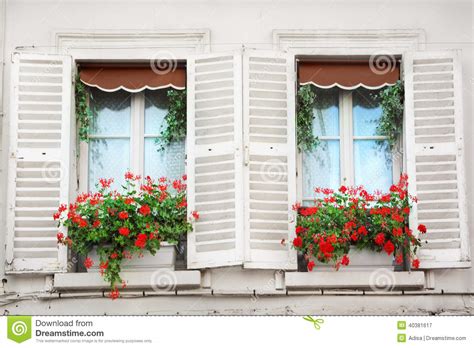 paris windows stock image image  architecture estate