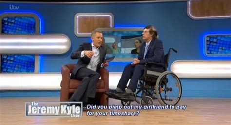 jeremy kyle show viewers angry jezza told man in wheelchair to sit