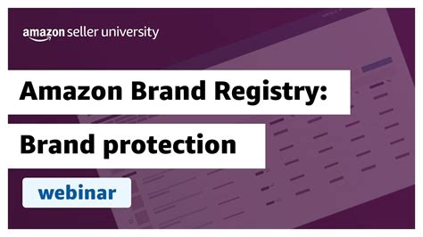 amazon brand registry brand protection youtube